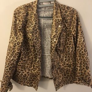 Chico’s Leopard print jacket
